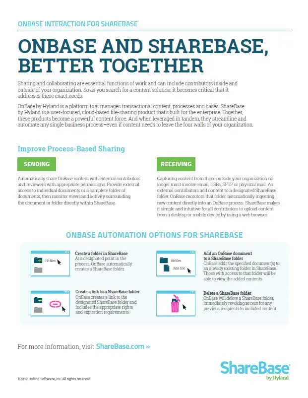 OnBase, ShareBase, Kyocera, Software, Document Management, Midwest Imaging Solutions