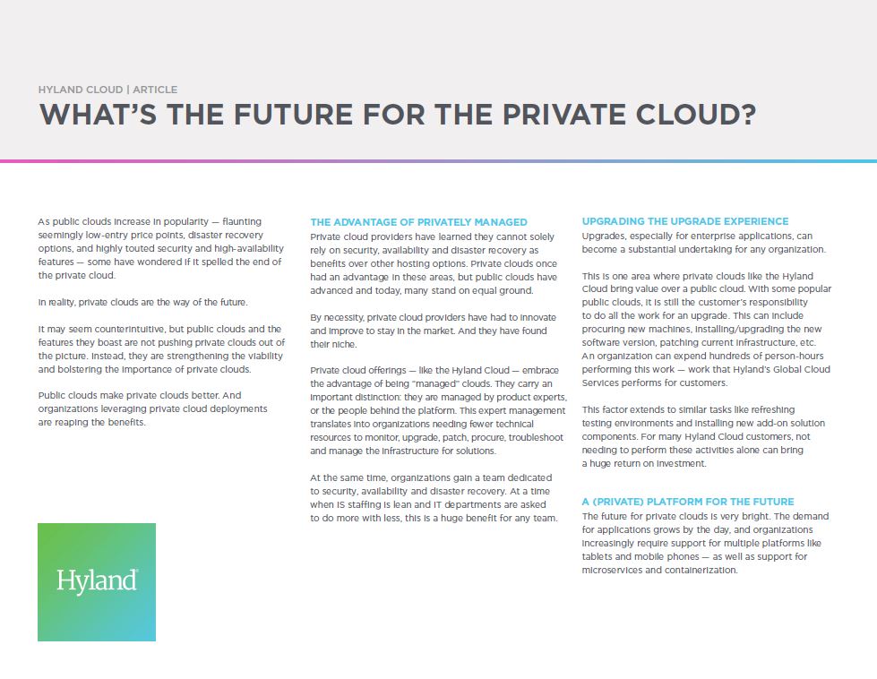 Private Cloud, Public Cloud, Hyland, Kyocera, Software, Document Management, Midwest Imaging Solutions