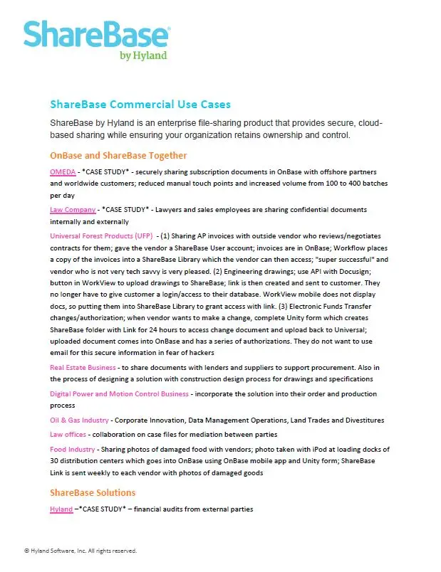 ShareBase, Commercial, Kyocera, Software, Document Management, Midwest Imaging Solutions