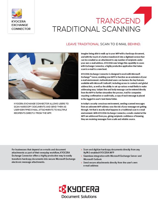 Kyocera, Software Capture, Distribution, Exchange Connector, Midwest Imaging Solutions