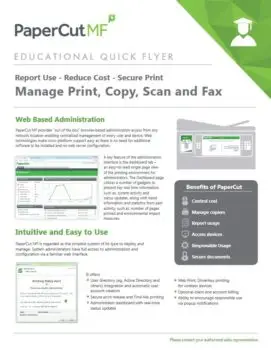 Papercut, Mf, Education Flyer, Midwest Imaging Solutions
