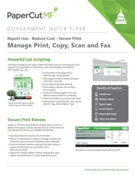 Papercut, Mf, Government Flyer, Midwest Imaging Solutions